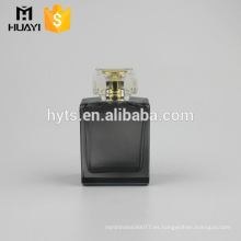 botellas de perfume de cristal negras por encargo 100ml por mayor en China